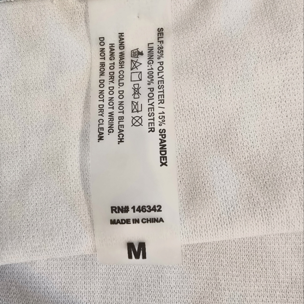 Nicole Miller Teak & White two-piece bikini swimsuit Size Medium - Picture 7 of 9